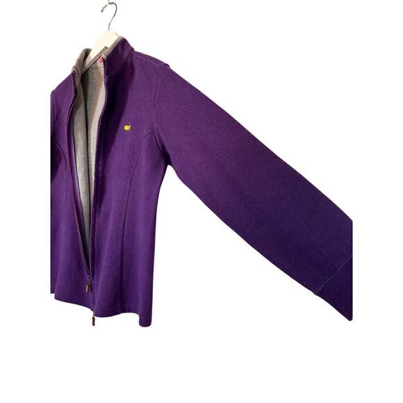 RARE Peter Millar Full Zip Purple Augusta Masters Logo Golf Women Medium Jacket - Picture 5 of 11